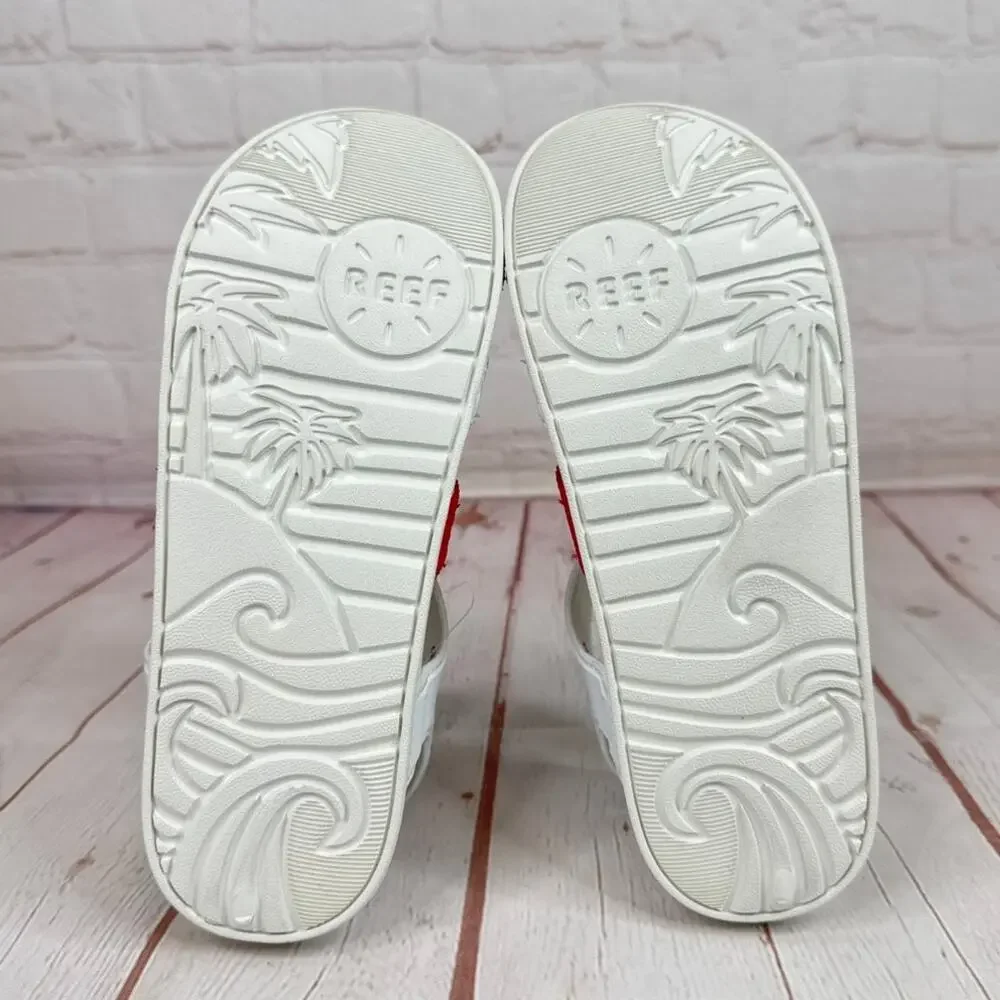 Reef Water Americana Kids Sandals Beach Pool Slides Size 2
